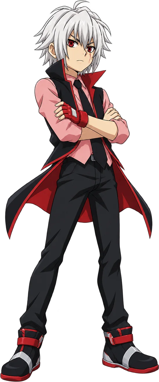 Shu Kurenai do convite Beyblade