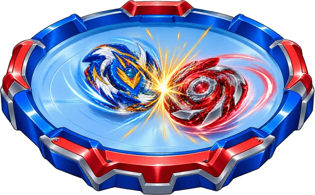 Arena de batalha do convite Beyblade