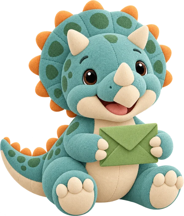 Tricerátops do convite Dinossauros