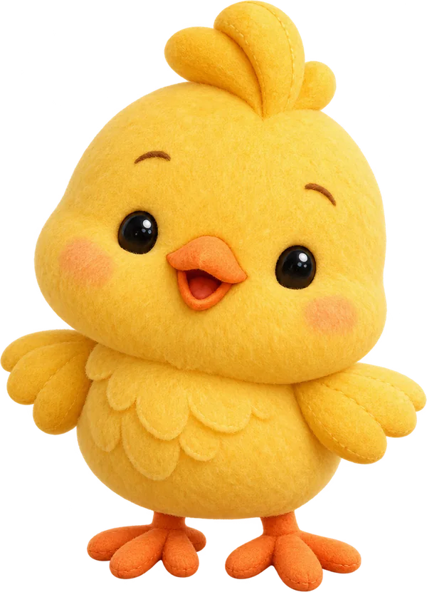 Pintinho do convite Fazendinha