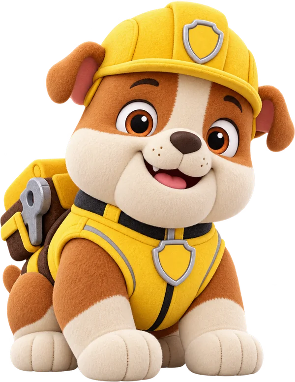 Rubble do convite Patrulha Canina