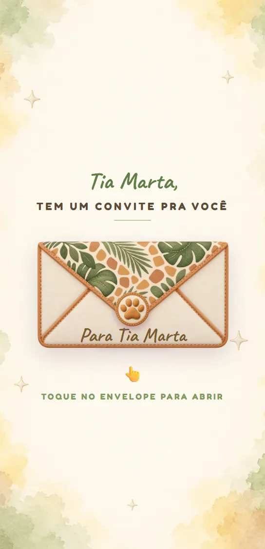 Convite Safári fechado