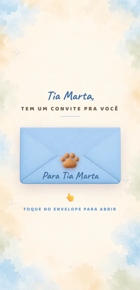 Convite Ursinho fechado